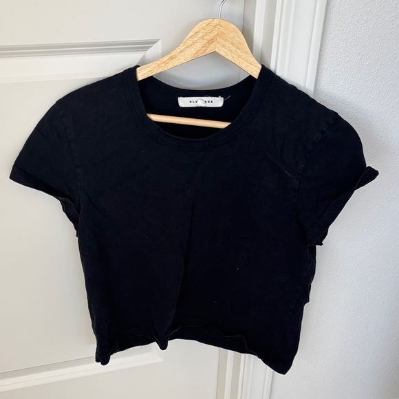 SLVRLAKE Black Short Sleeve Tee - Picture 1 of 1